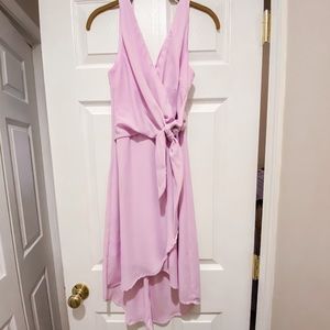 Lilac High Low Wrap Dress Lulu’s